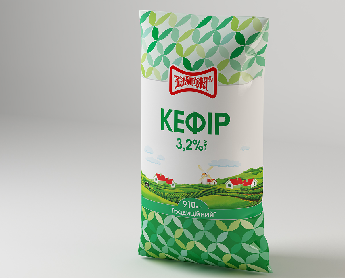 Кефір 3,2% 910гр Злагода